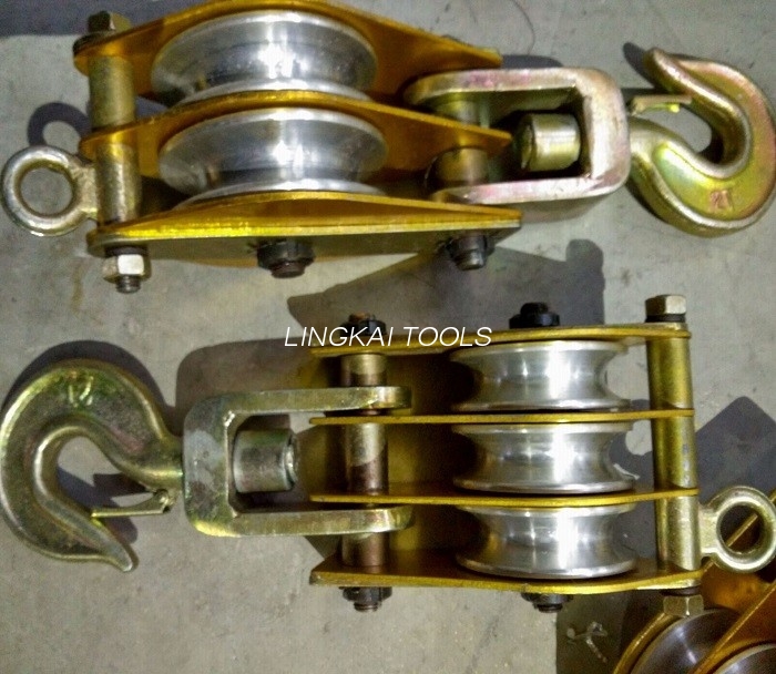 2-tonski aluminijasti kolut za gostovanje / blok za grabljenje z aluminijastimi kolesi 2,9 kg