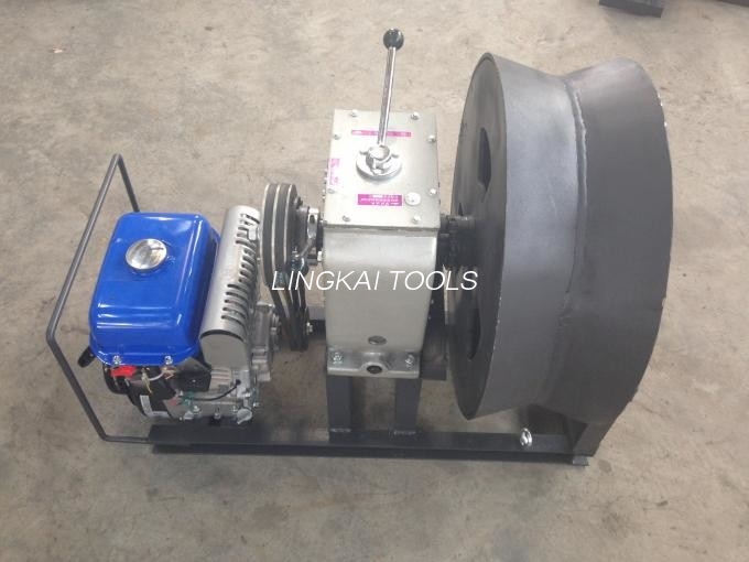 Oprema za vlečenje kabla za bencinski motor Žična vrv Kabel 3 tone Mesto prenosa v liniji