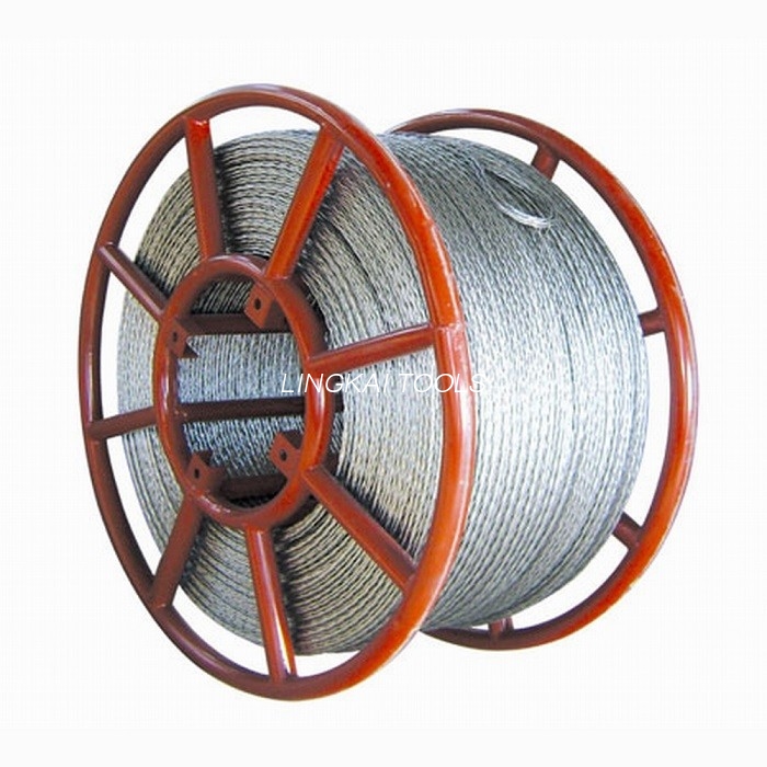 26 mm pletena jeklena žična vrv proti zvijanju za napenjanje 800 kv daljnovoda